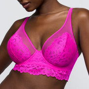 DEAR NIGHT Influencer Pink sujetador escote profundo