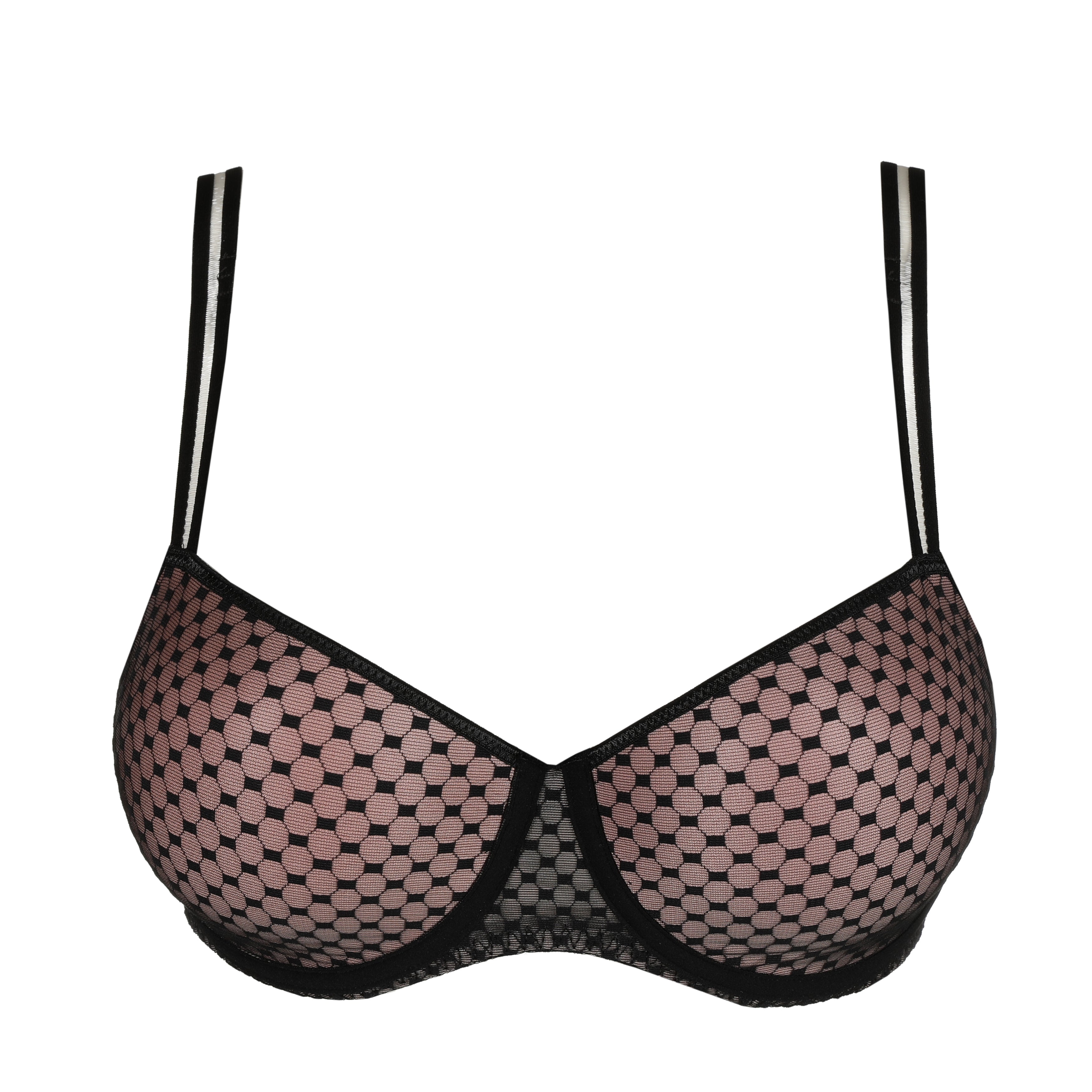 GLASS BEACH negro sujetador balconet con foam