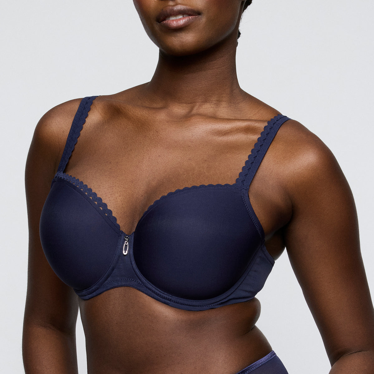 WOWGIRL evening blue sujetador balconet con foam