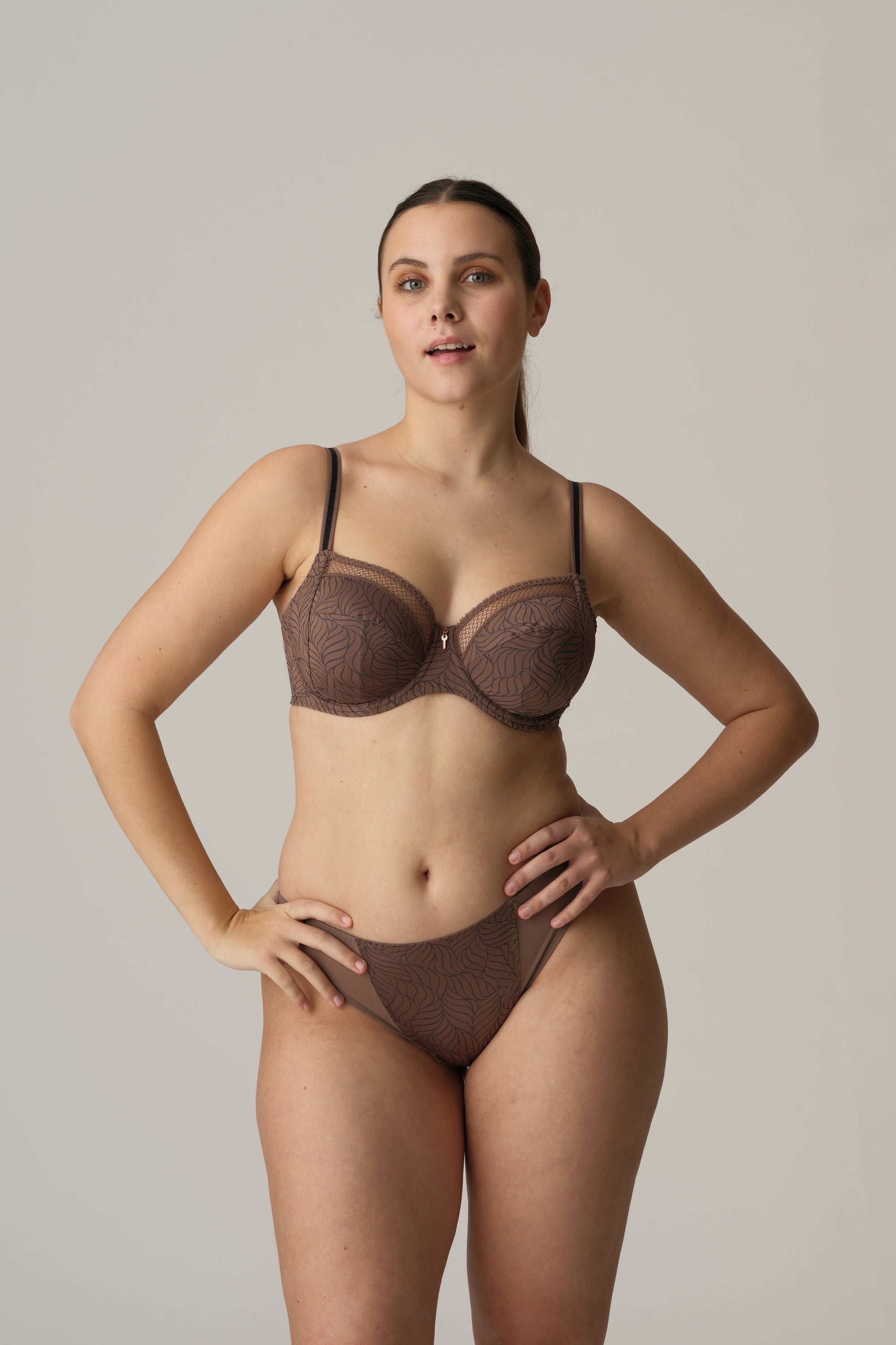 AJUSCO Caribe Taupe braga bikini