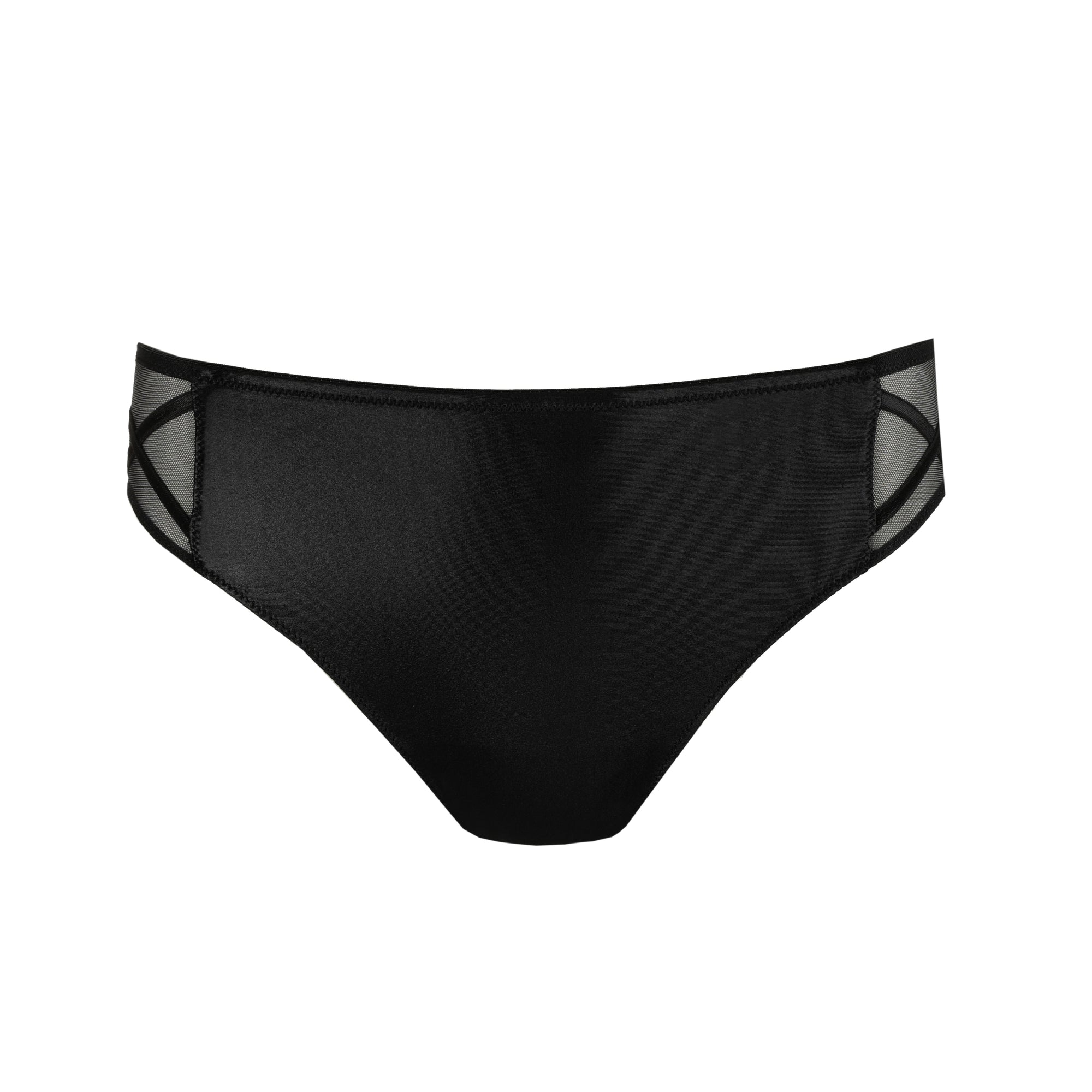 ZIPOLITE negro braga bikini