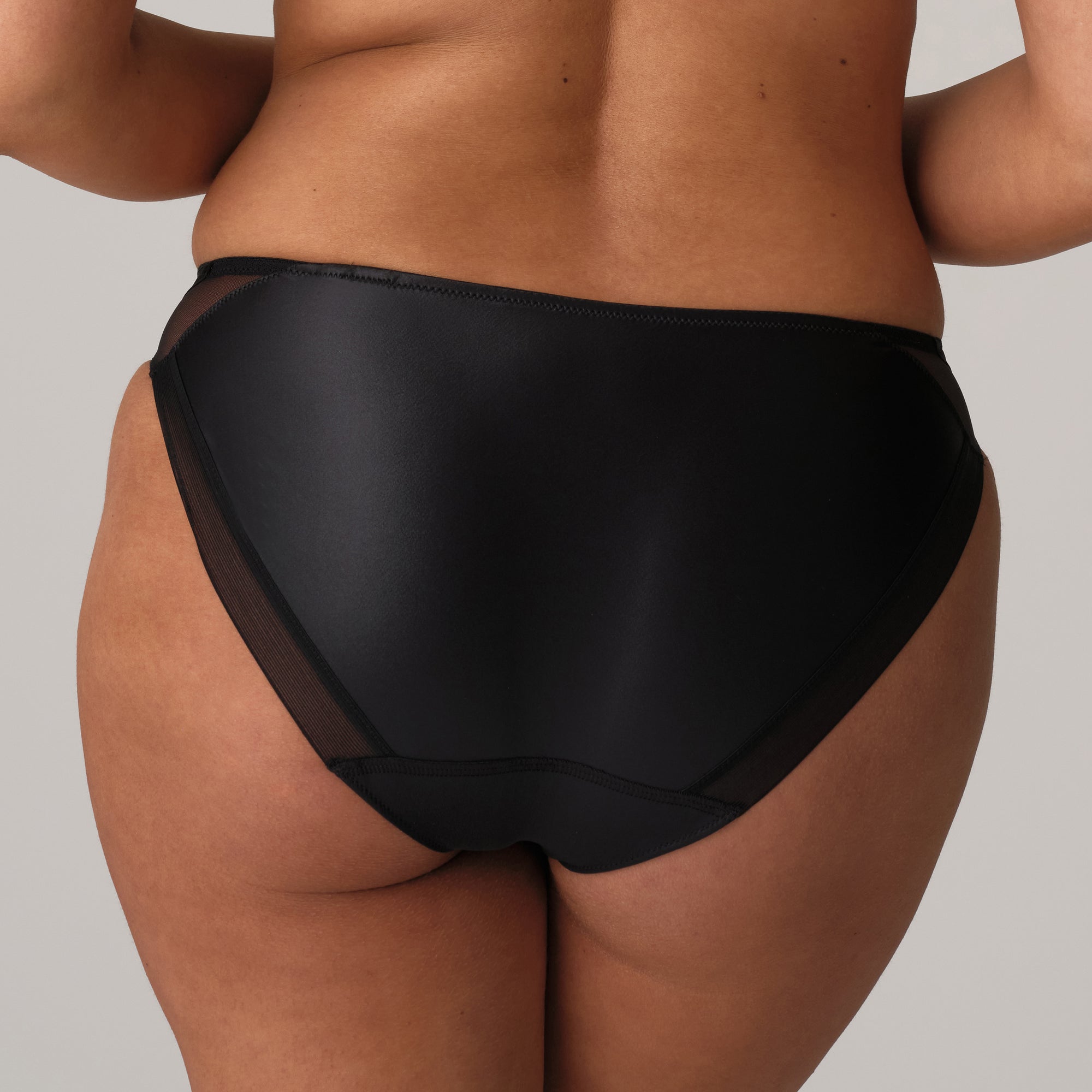 ZIPOLITE negro braga bikini