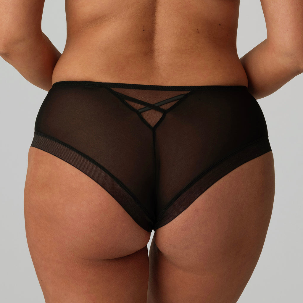 ZIPOLITE negro hotpants