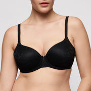 EPIRUS negro suj. con foam escote corazón