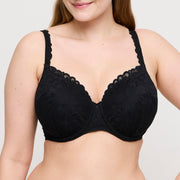 RUPI negro suj. con foam escote corazón