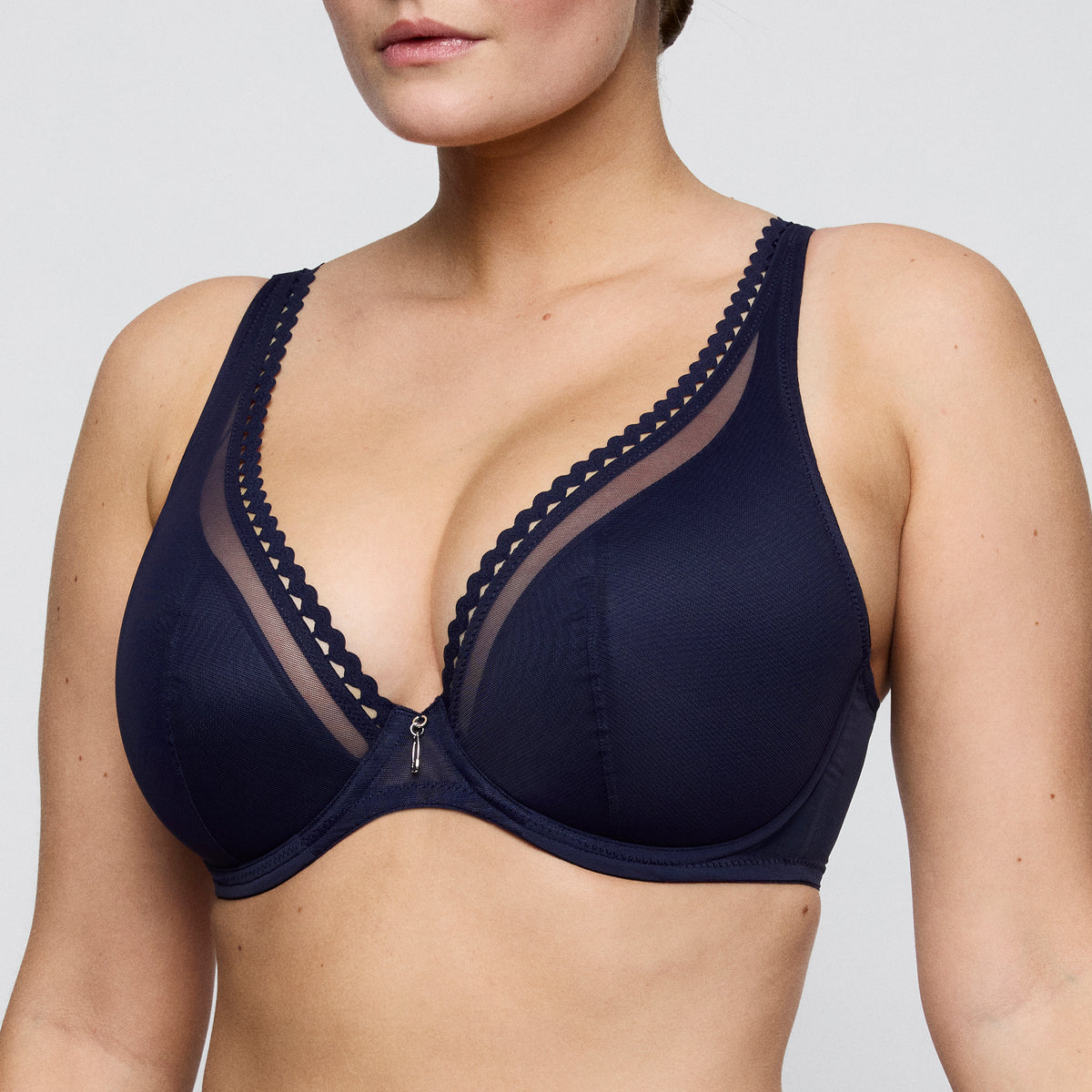 WOWGIRL evening blue suj. escote prof medio relleno
