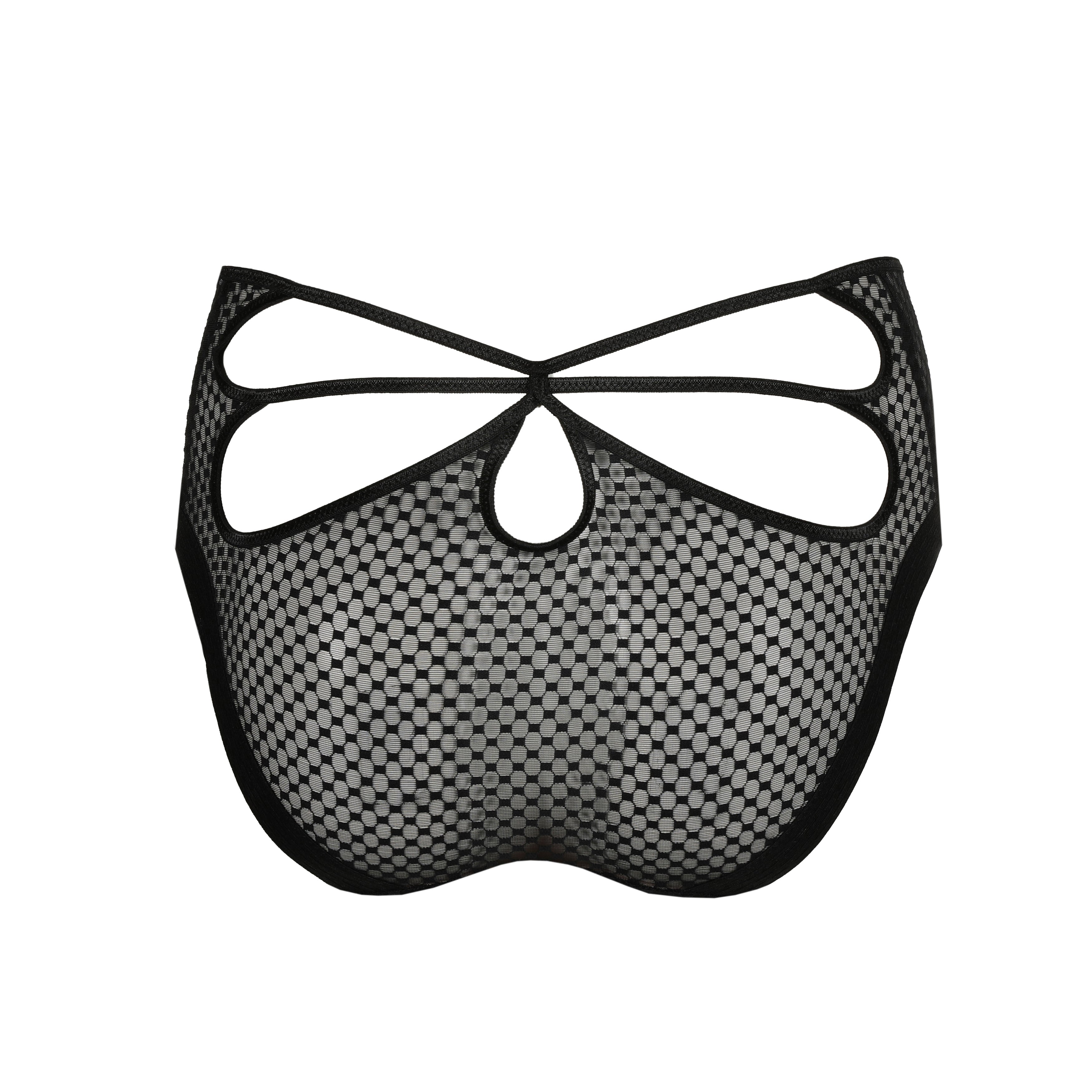 GLASS BEACH negro hotpants