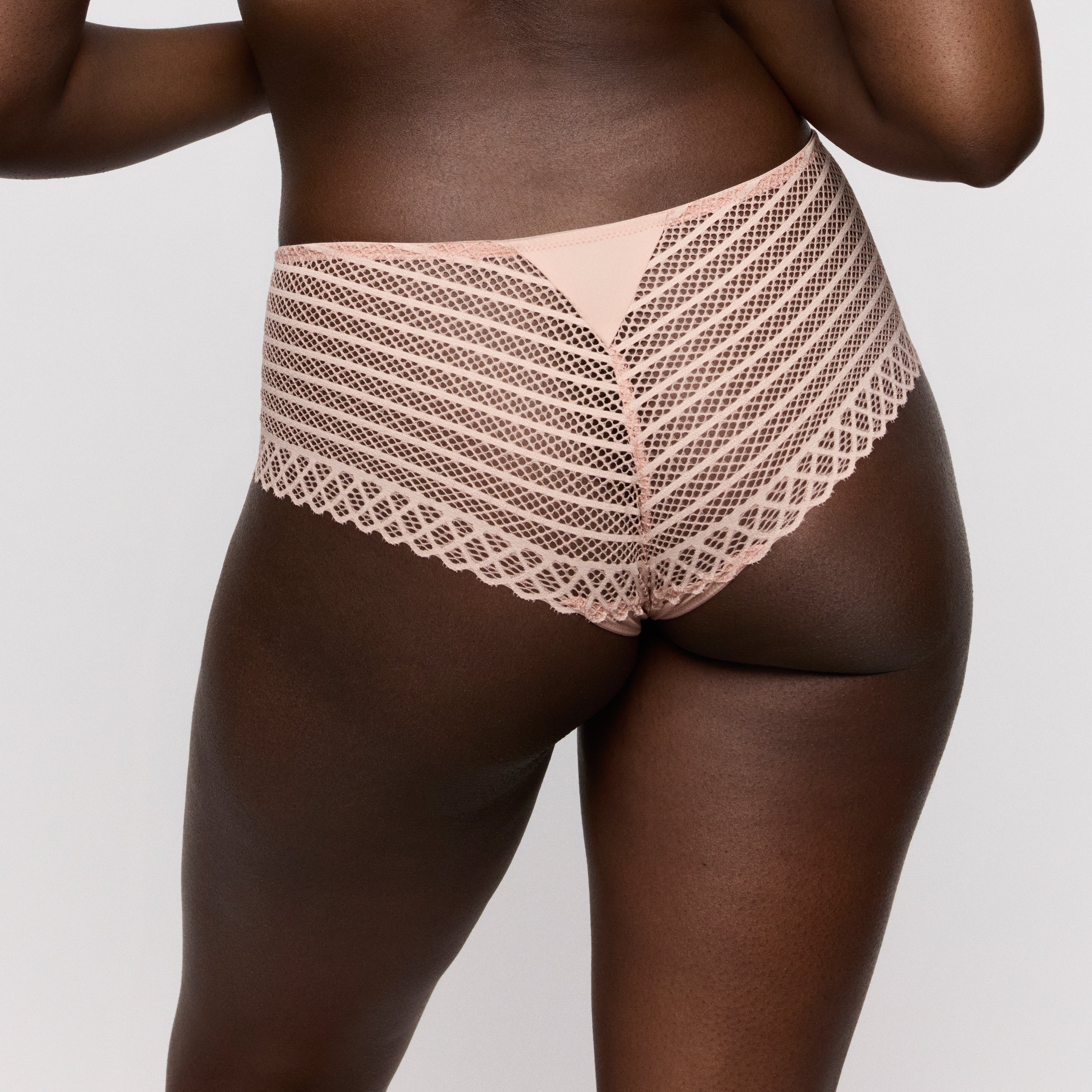 TWIST SIDE Powder Rose hotpants