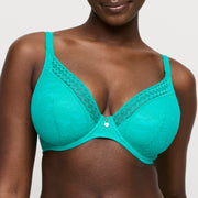 PALERMO Sunny Teal suj. escote prof medio relleno