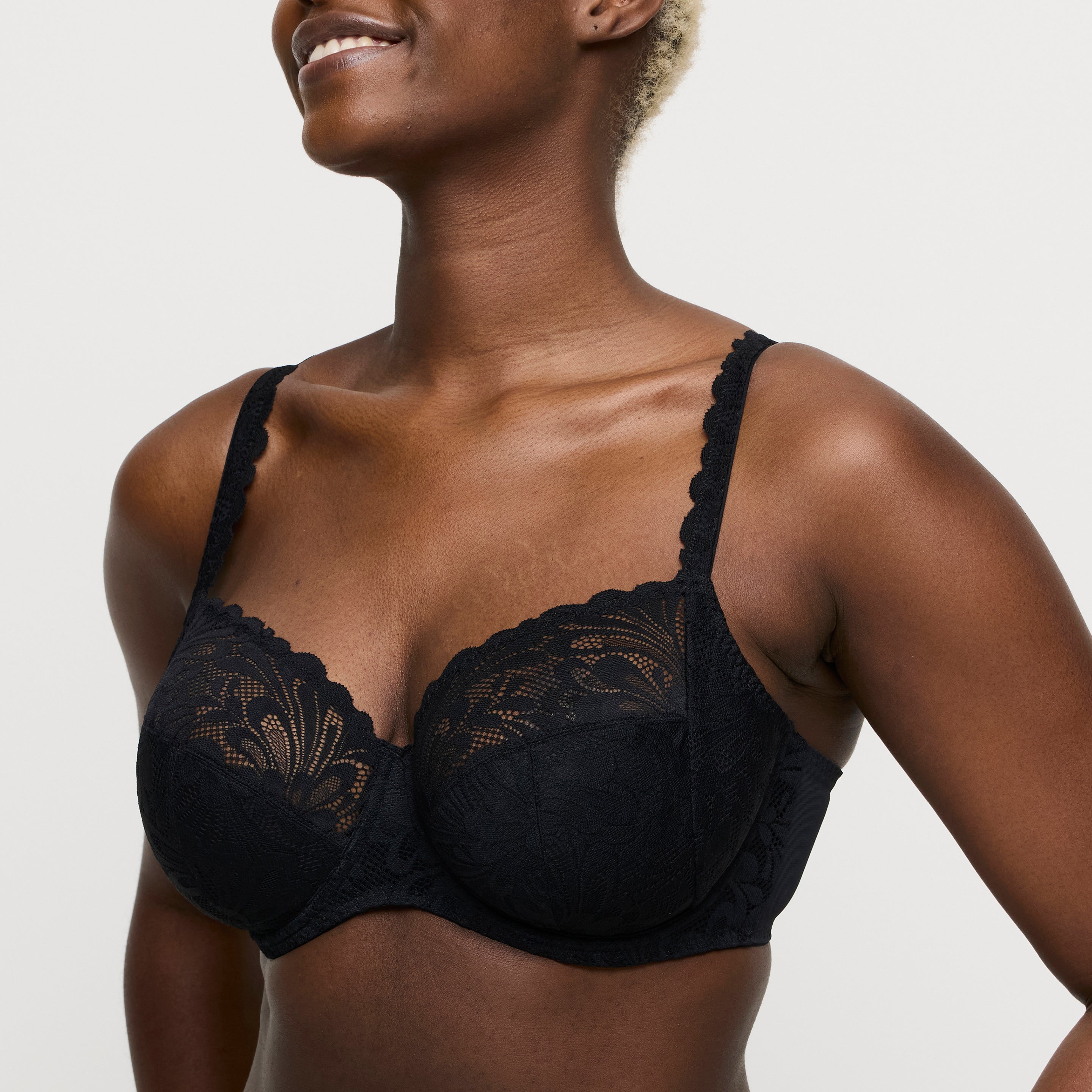 RUPI negro sujetador copa entera