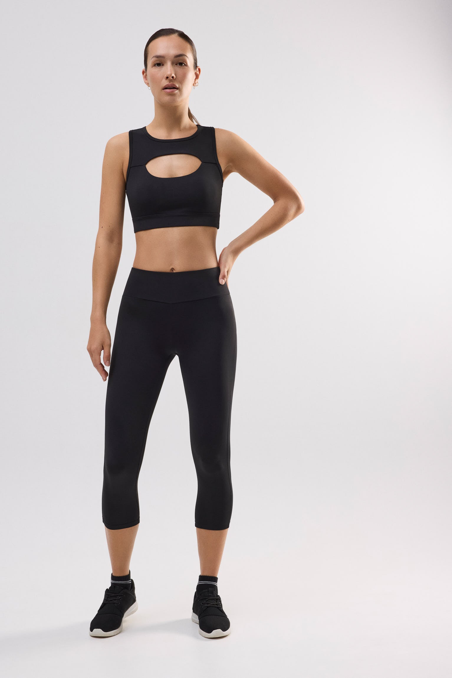 Leggings deportivos capri negro