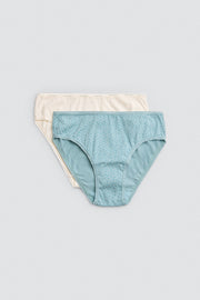 Pack 2 bragas midi algodón estampados suaves