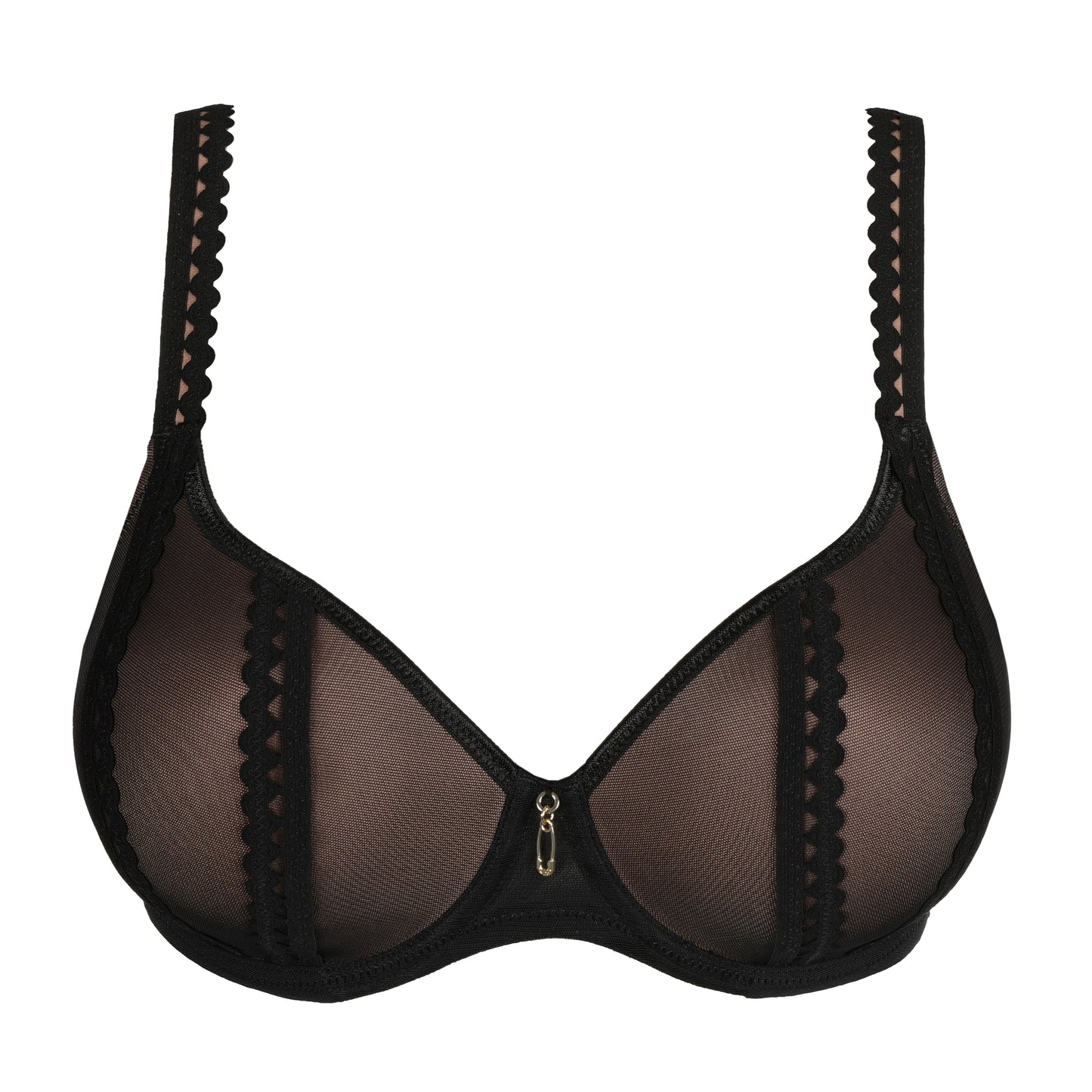 VIVGIRL negro suj. con foam escote corazón