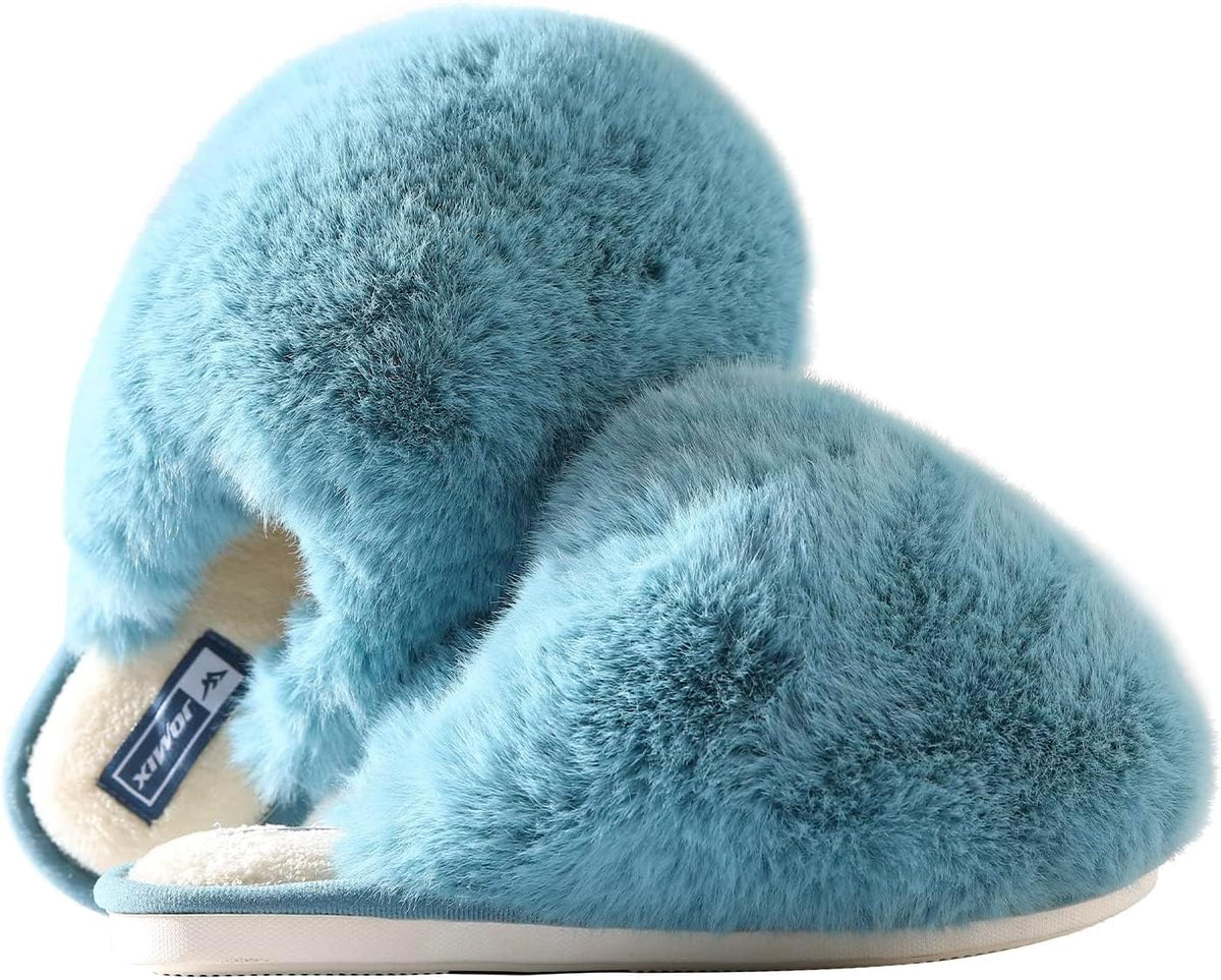 Pantuflas de Peluche Nube para Mujer azul 1