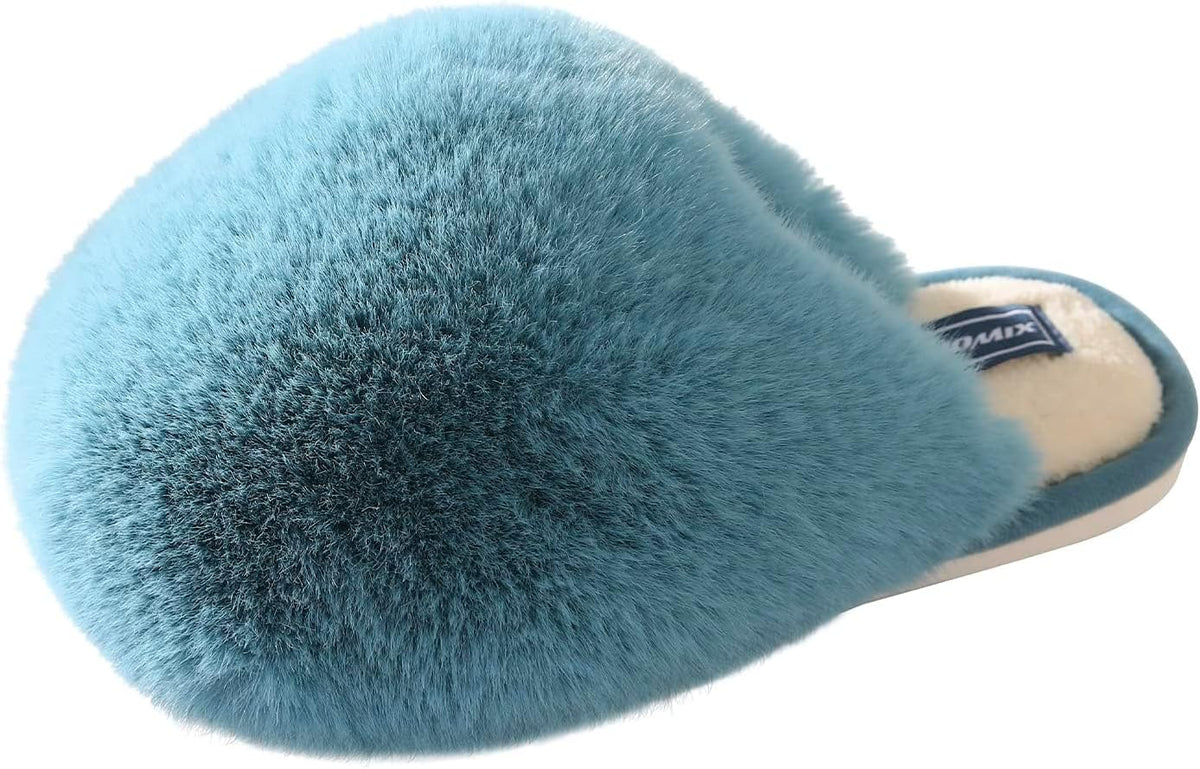 Pantuflas de Peluche Nube para Mujer azul 4