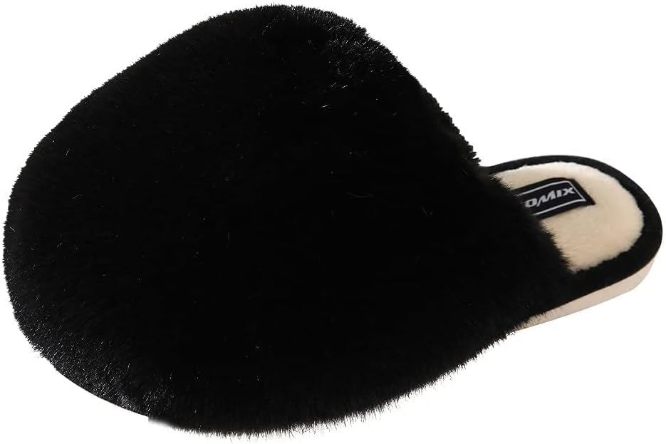 Pantuflas de Peluche Nube para Mujer negro 3