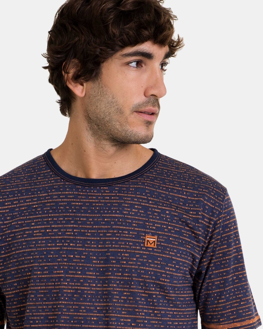 Pijama corto de hombre de punto en color marino vigoré