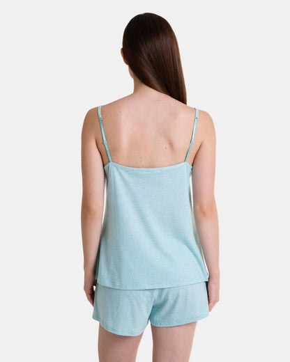 Pijama de mujer corto de tirantes lencero micro-listado
