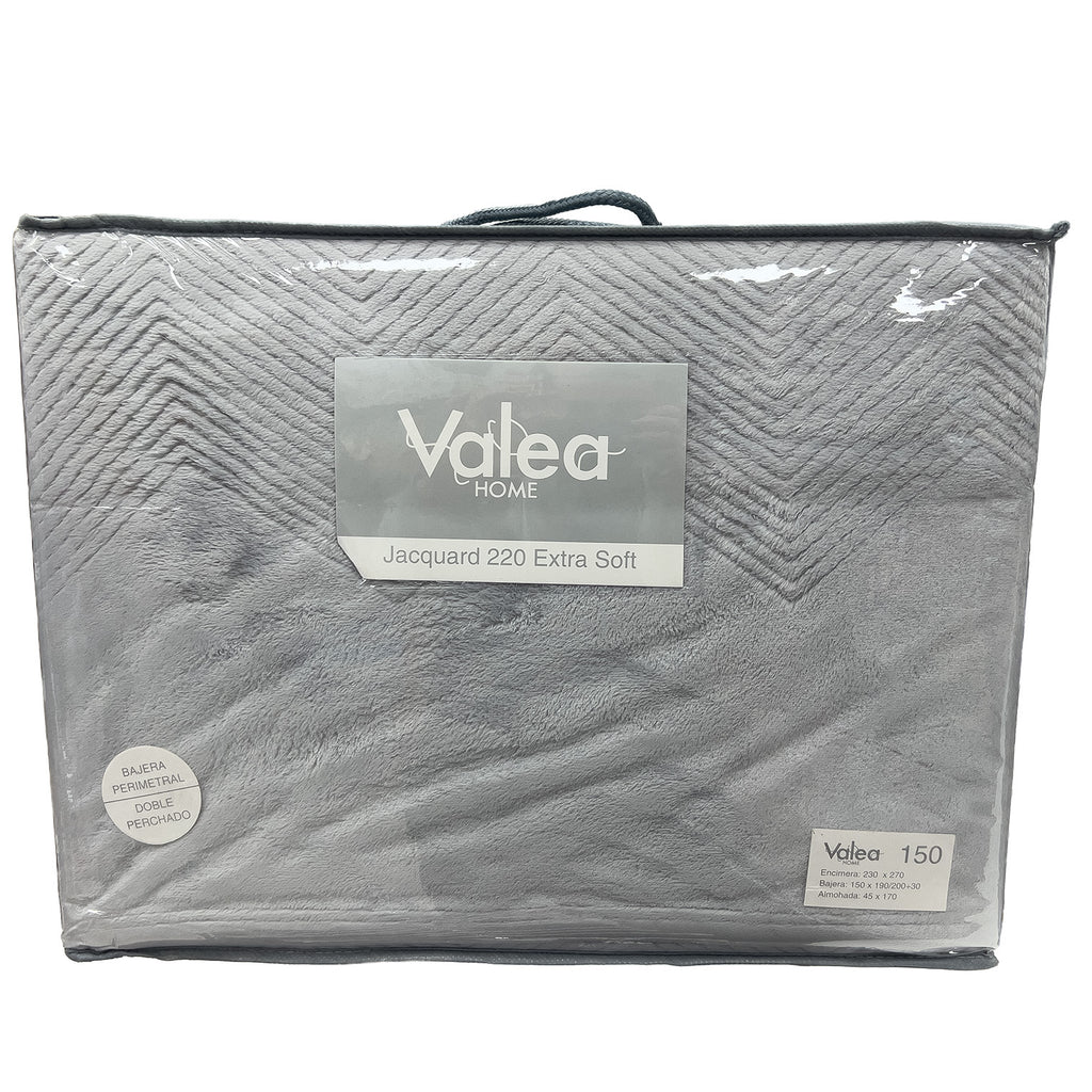 Juego de sábanas de coralina lisa de Valea