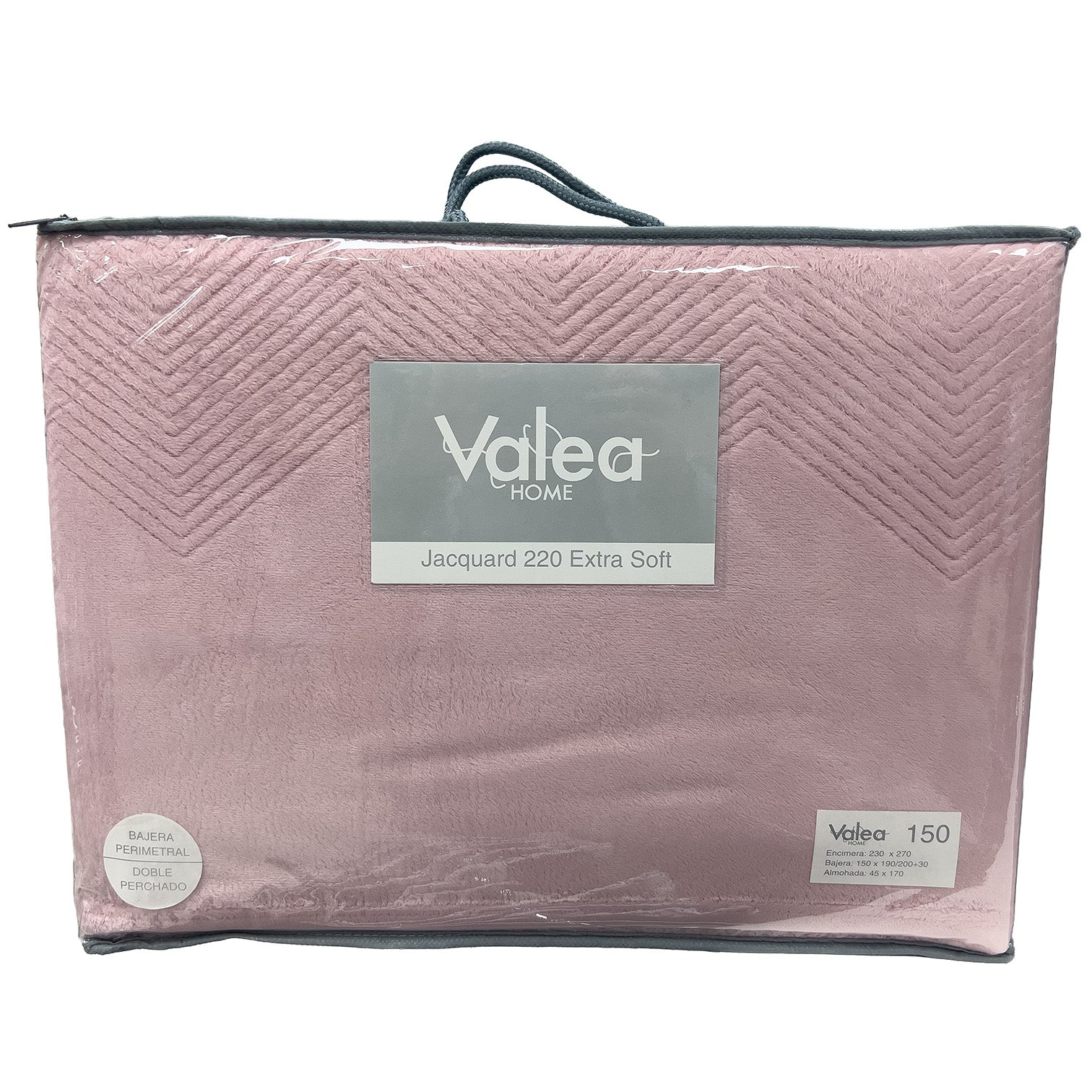 Juego de sábanas de coralina lisa de Valea