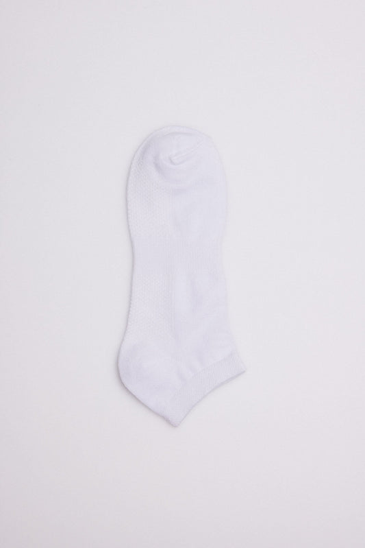 12745 1 calcetin invisible transpirable - Blanco