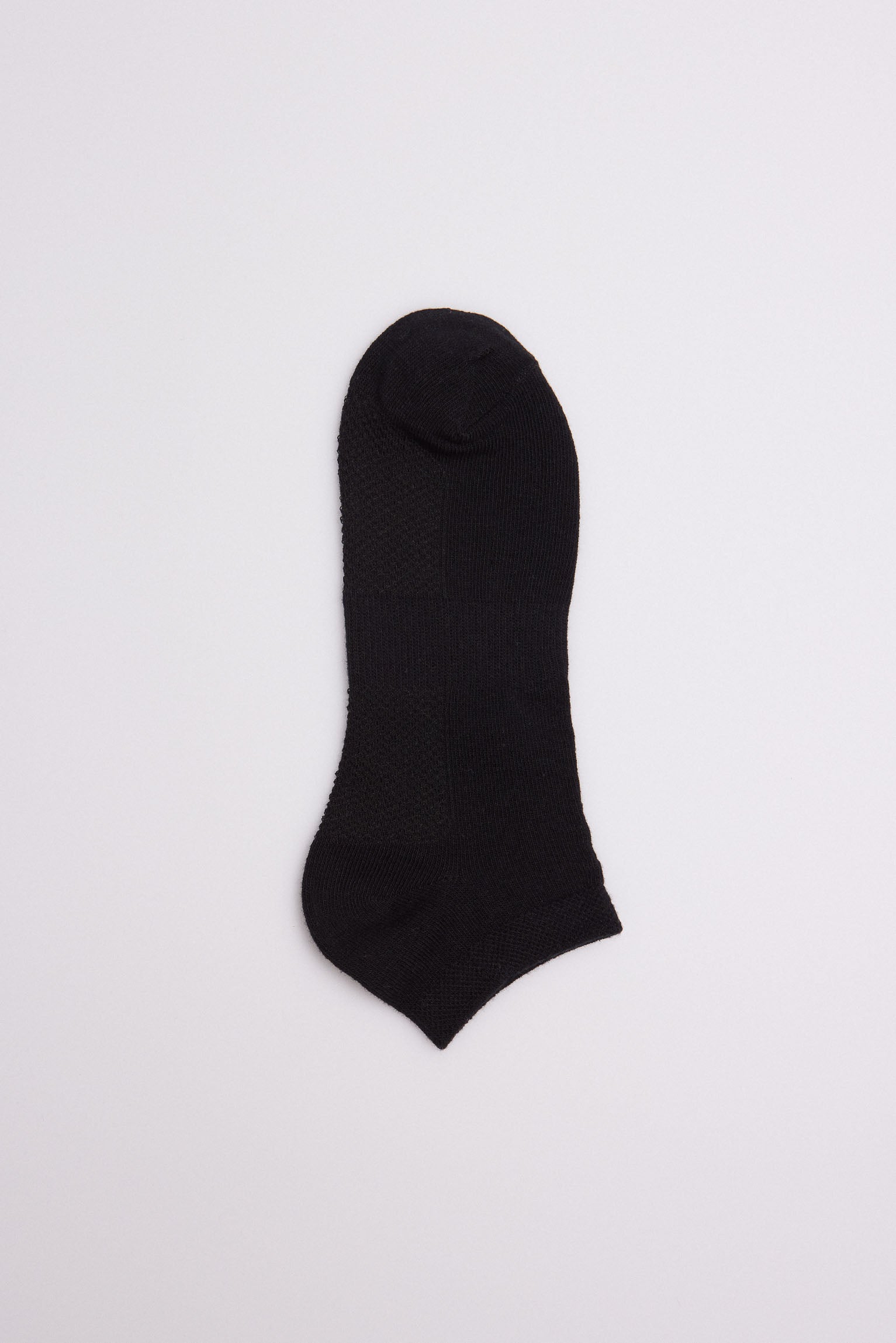 12745 1 calcetin invisible transpirable - Negro
