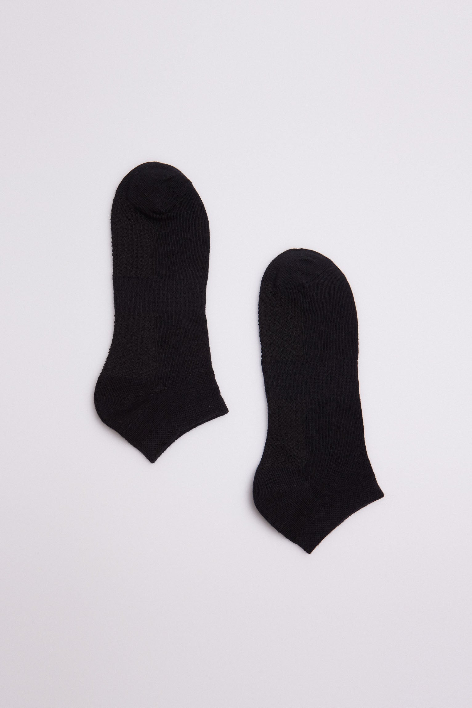 12745 2 calcetin invisible transpirable - Negro