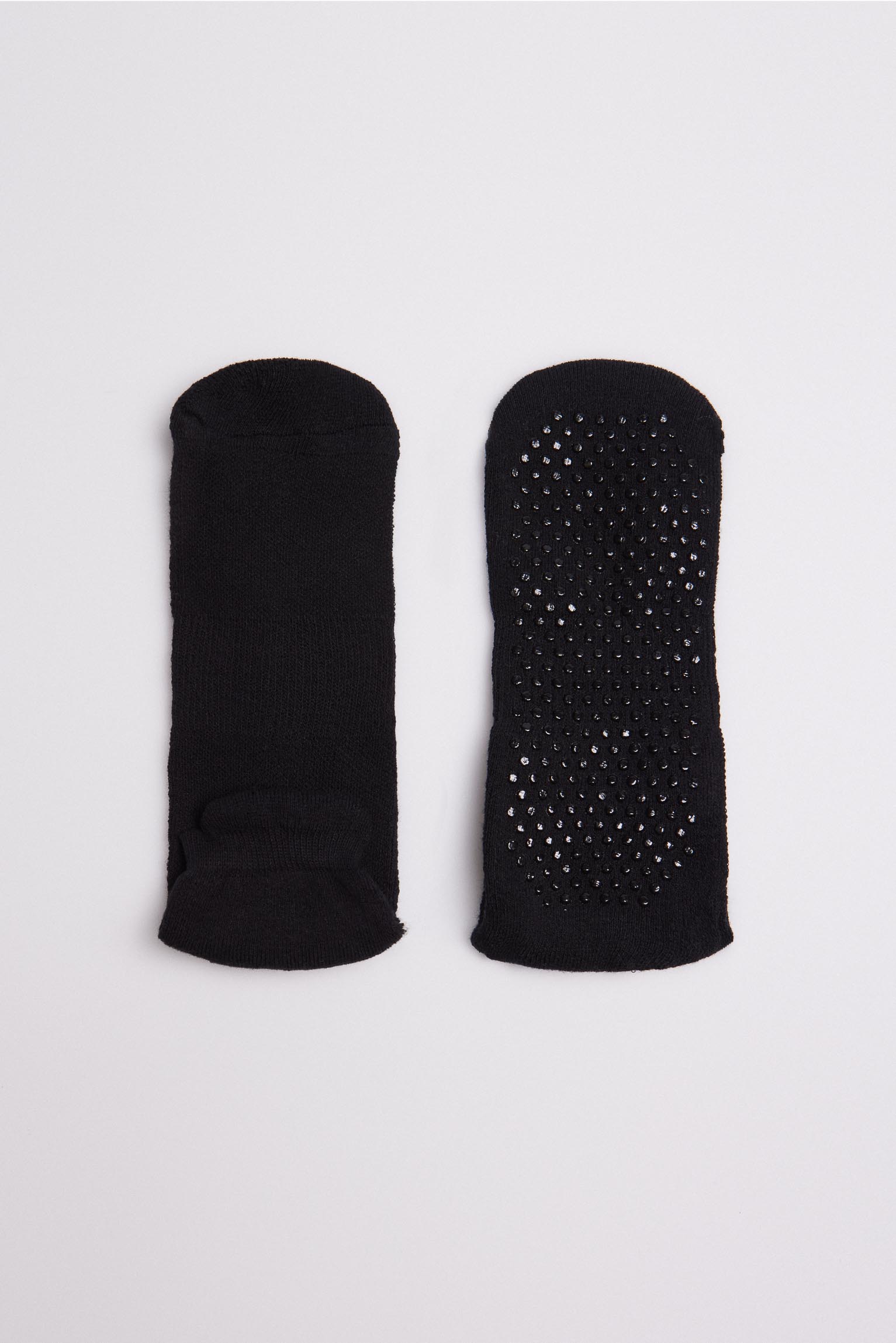 17392 2 calcetin yoga antideslizante - Negro
