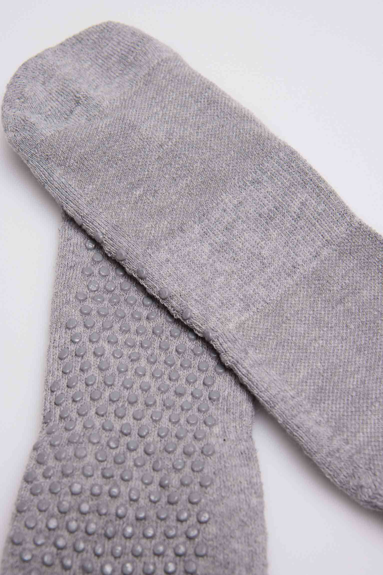 17392 3 calcetin yoga antideslizante - Gris