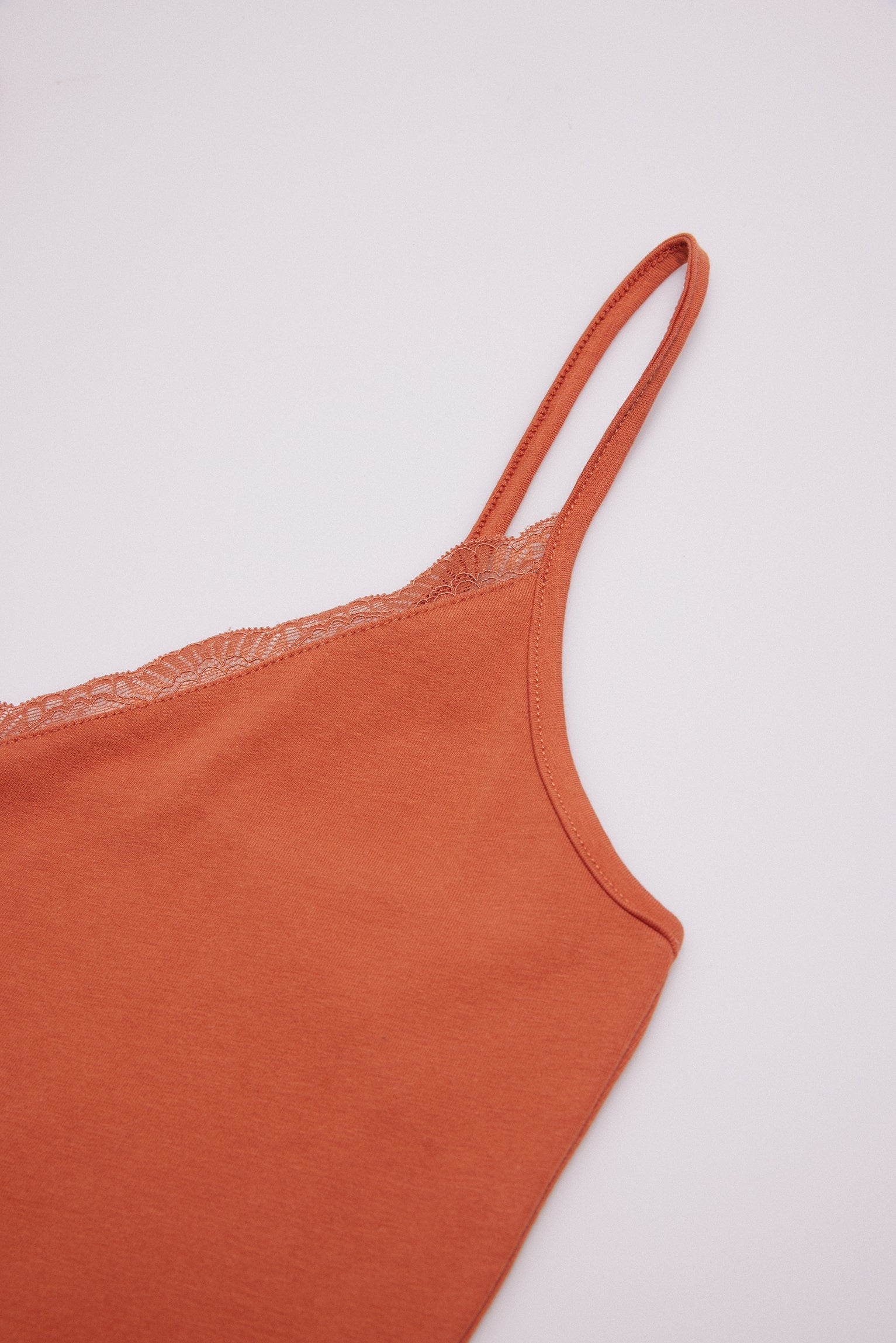 19687 1 camiseta interior lencera tirantes - Terracota