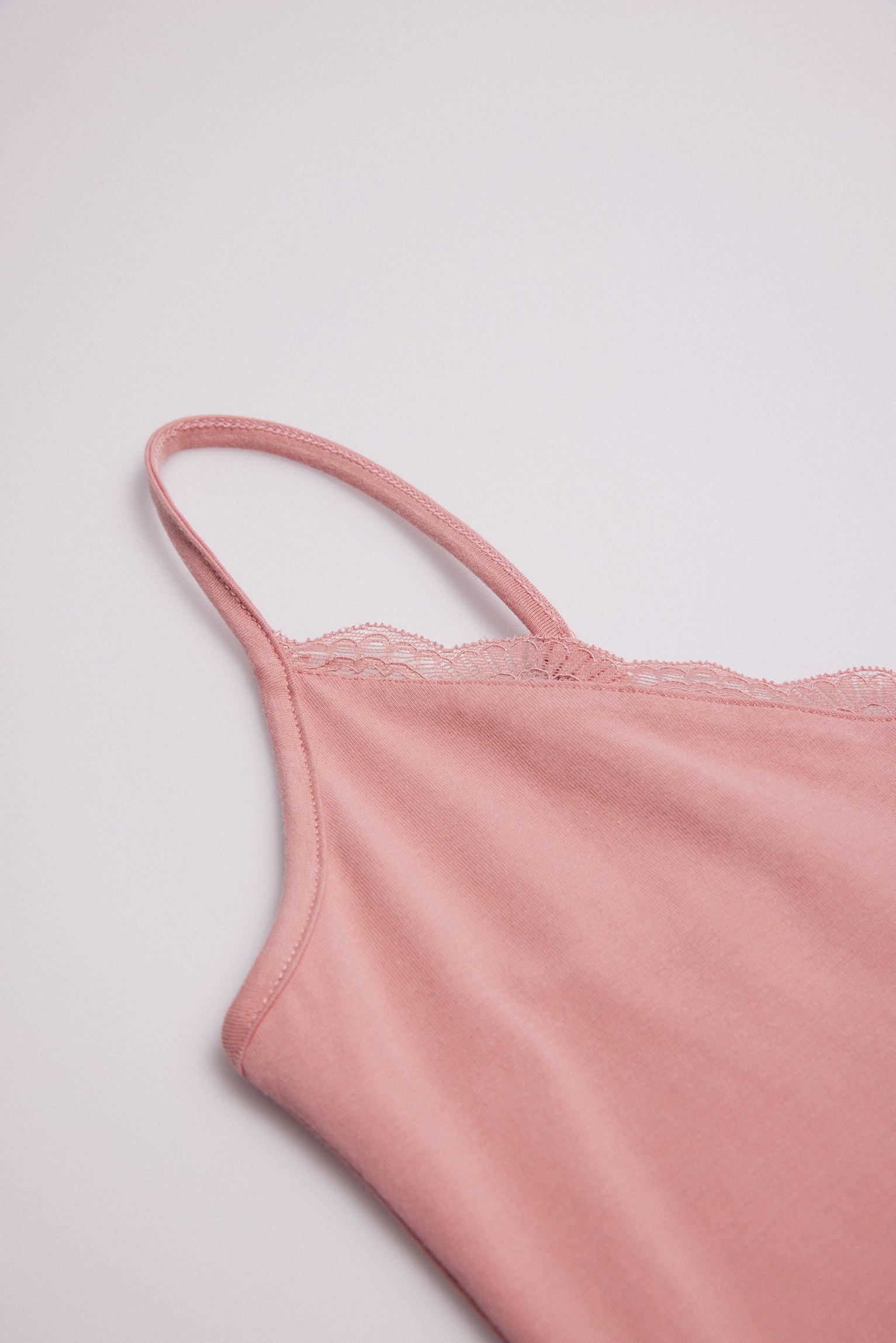19687 1 camiseta interior lencera tirantes - Rosa