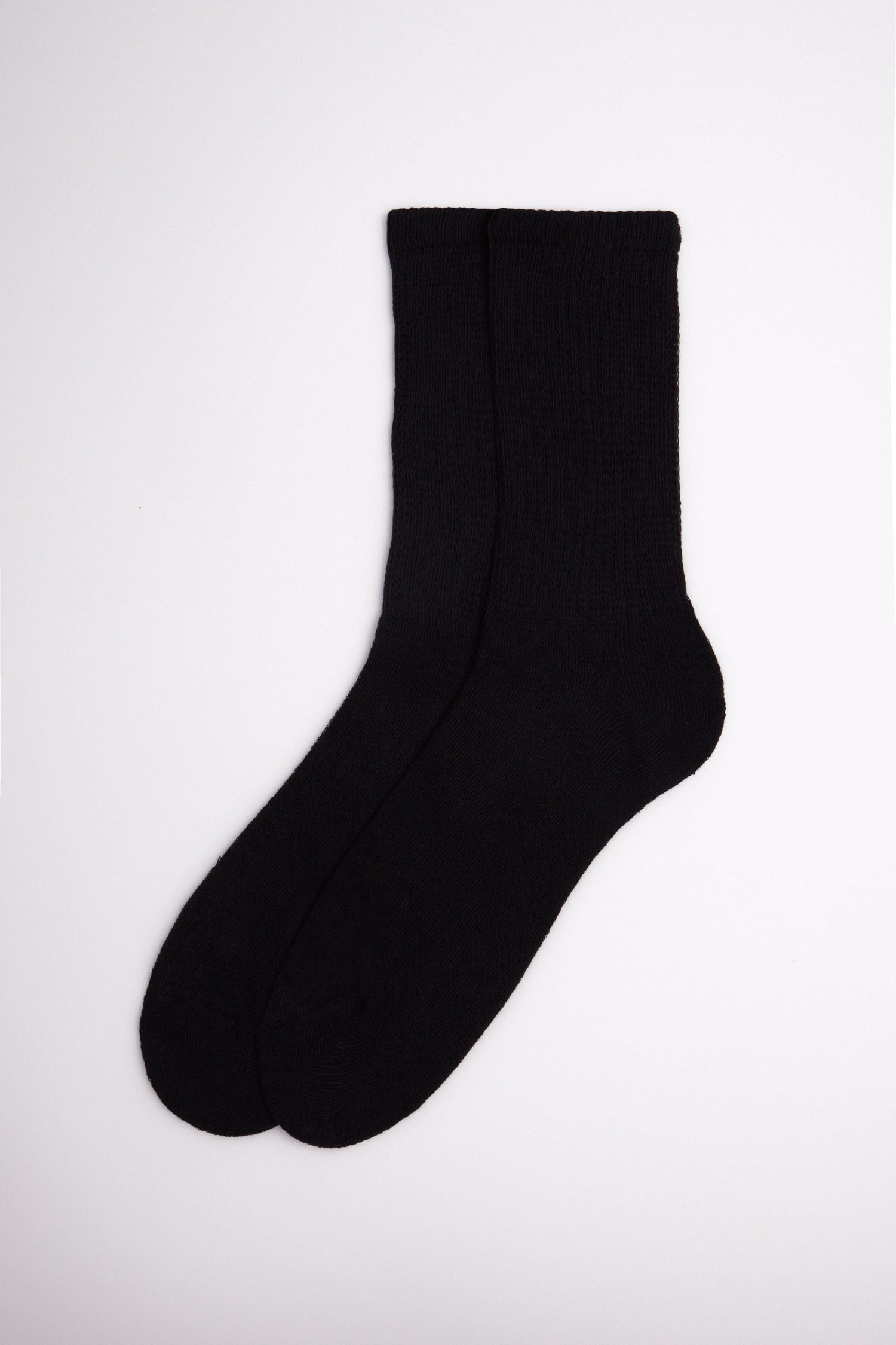 22531 2 calcetin deportivo puño confort - Negro